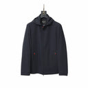 Kiton Collared Zip Jacket — Navy