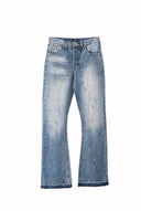 Paint Splatter Flare Jeans