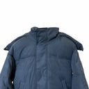 Ami Heart Logo Puffer Jacket — Black, White & Grey
