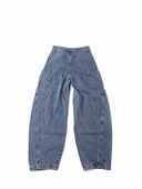 Adidas Wide-Leg Cargo Jeans — Light Blue Wash & Brown Wash