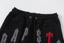 Ensemble tee-shirt et short en chenille Trapstar Accent Letter