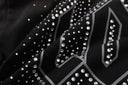 Lost Intricacy Rhinestone Tee & Shorts Set in Black / Dots, product photo 9
