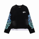 RoughPlay Deli Scene Rhinestone Long Sleeve — Black/Blue