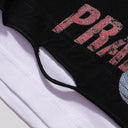 RoughPlay "Praise" Rhinestone Long Sleeve — Black/Purple