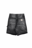 Carhartt Acid Wash Denim Shorts — Black