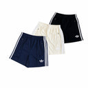 Adidas Track Shorts — Navy, Cream & Black