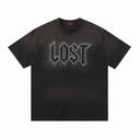 Lost Intricacy Rhinestone Tee & Shorts Set in Black / Dots, product photo 2