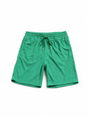Pantalones cortos de felpa con jacquard Anagram de Loewe: verde, blanco y negro