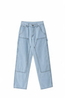 Carhartt Double Knee Carpenter Pants — Light Blue Wash