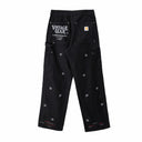 Carhartt Star Logo Embroidered Double Knee Pants — Black