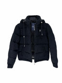 Polo Ralph Lauren Cable-Knit Puffer Jacket — Camel & Black