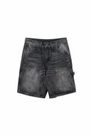 Carhartt Acid Wash Denim Shorts — Black