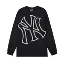 MLB Outline Logo Long Sleeve — NY & Boston in Black / White, product photo 2