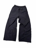 Adidas Bow-Stripe Wide Pants — Black & Pink