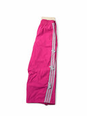 Adidas Bow-Stripe Wide Pants — Black & Pink