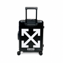 Custom Off-White "Diagonals" Aluminium Suitcase — Black