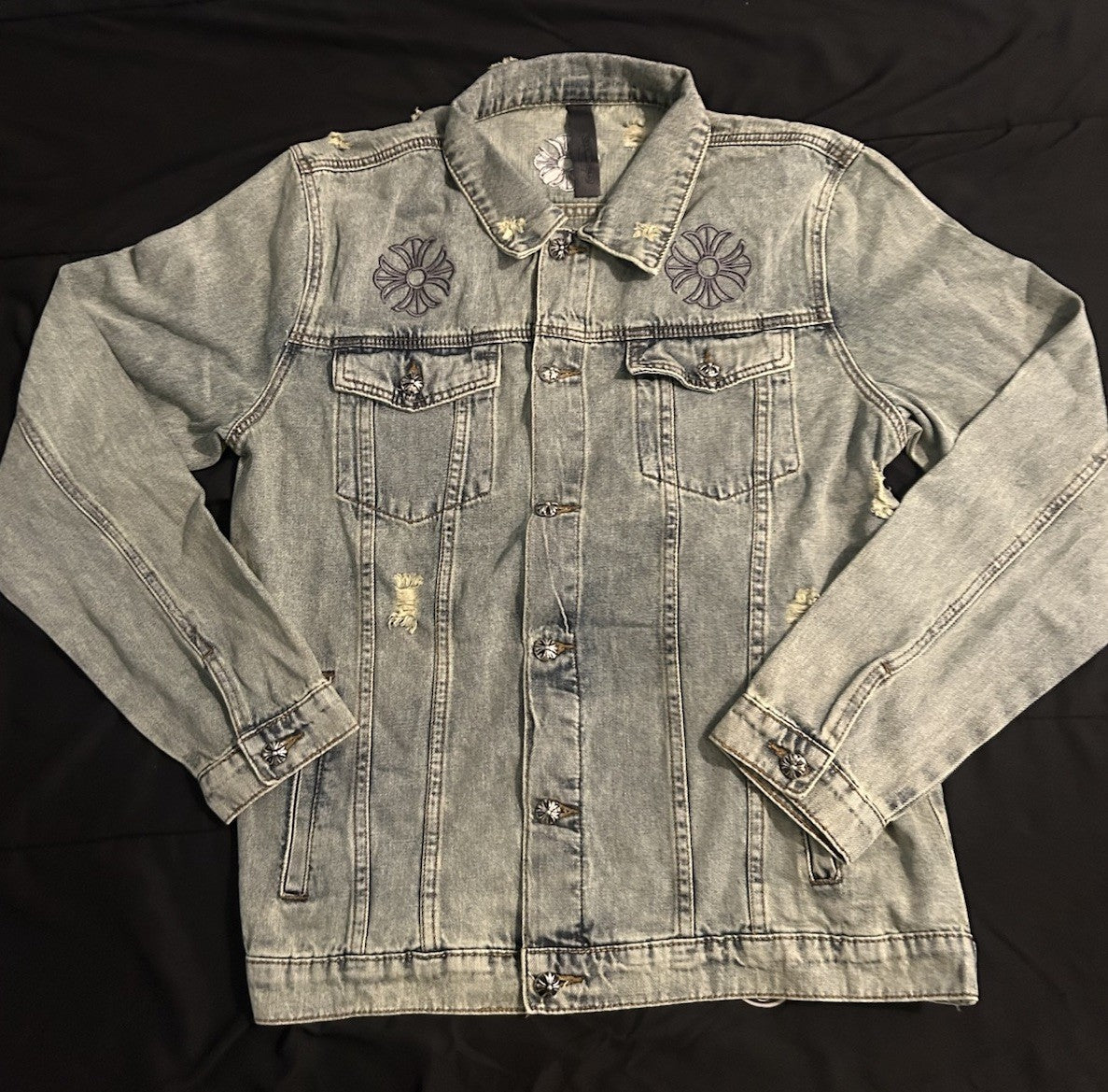 Chaqueta de mezclilla Chrome Hearts totalmente nueva